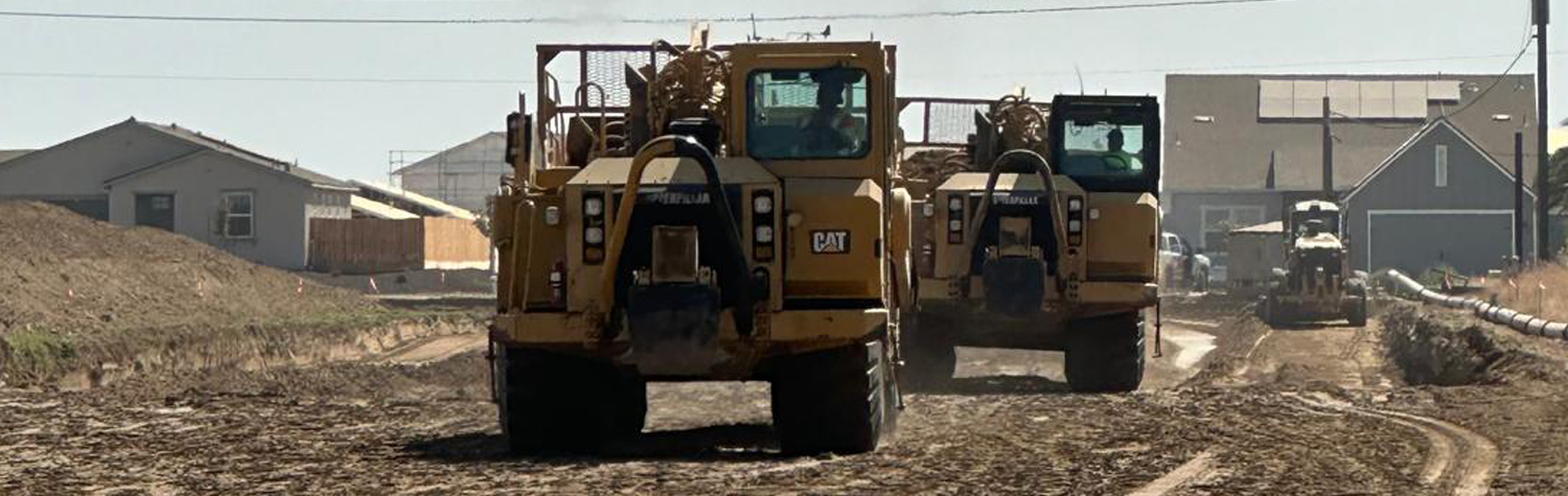 Houchin Bros. heavy earth moving equipment