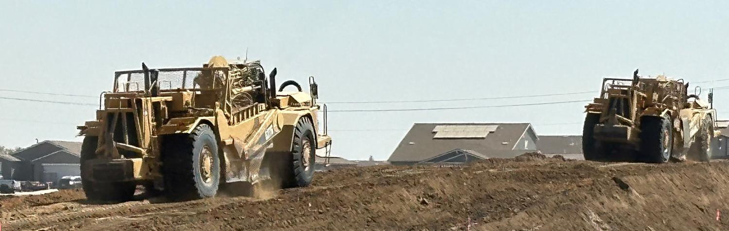 Houchin Bros. heavy earth moving equipment
